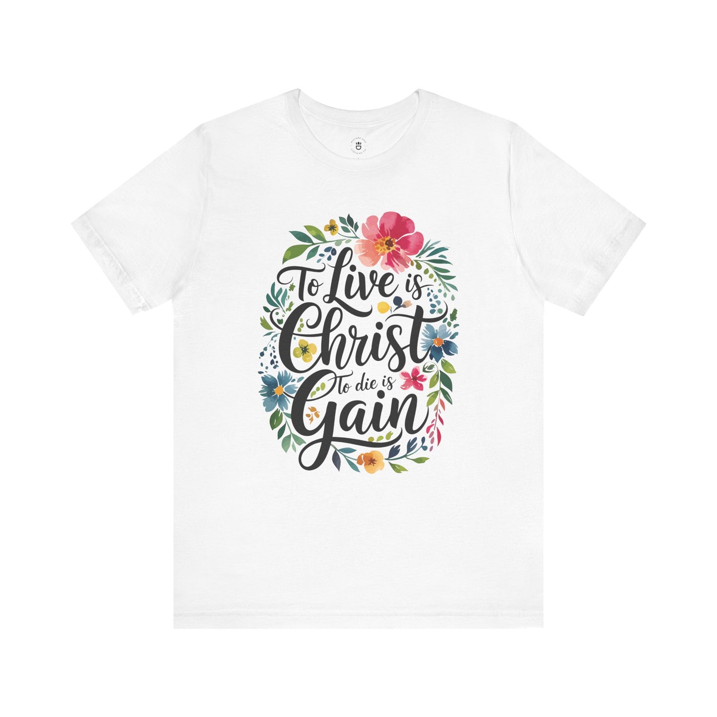 "To Live Is Christ" Women's Jersey Short Sleeve Tee