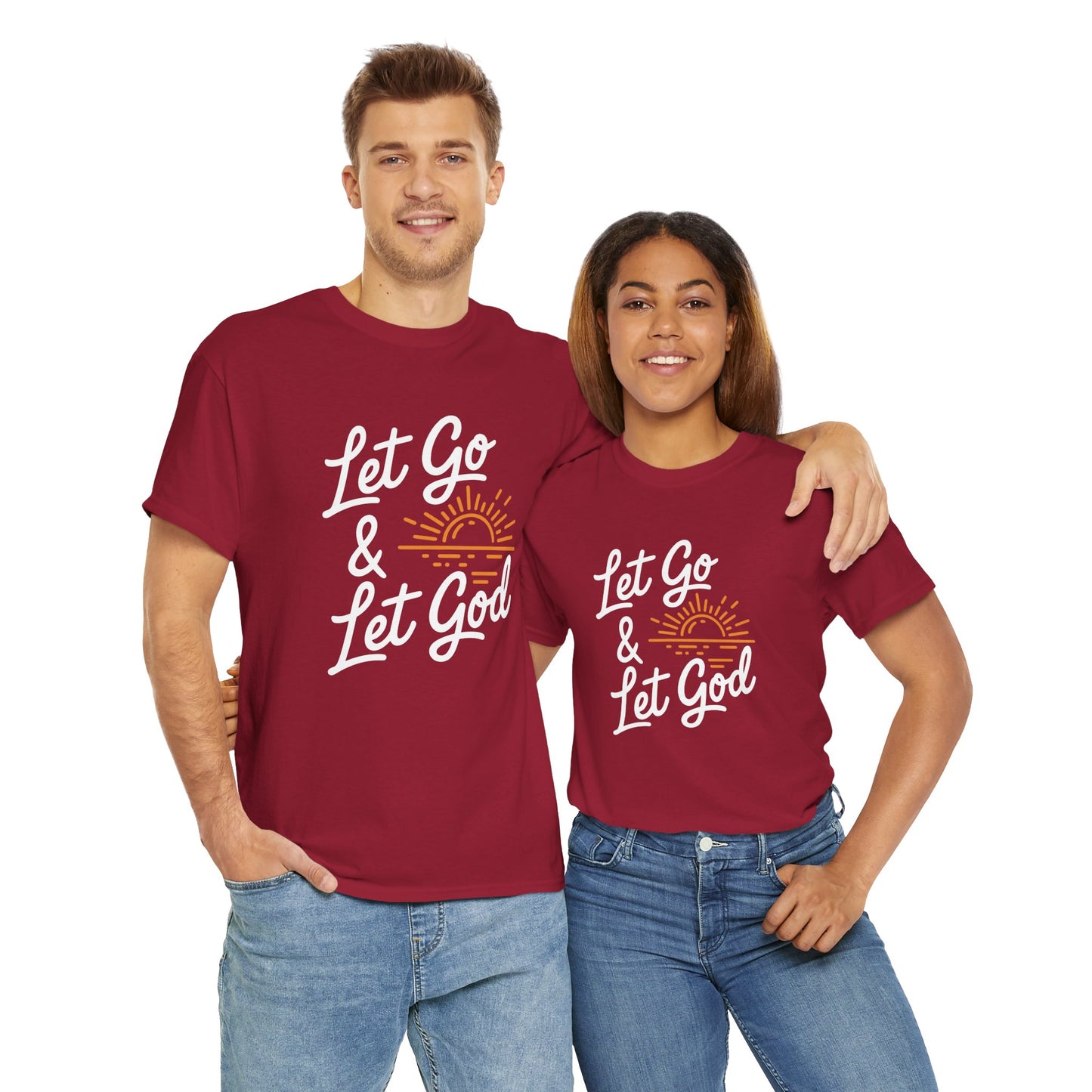 "Let Go & Let God" Unisex Heavy Cotton Tee