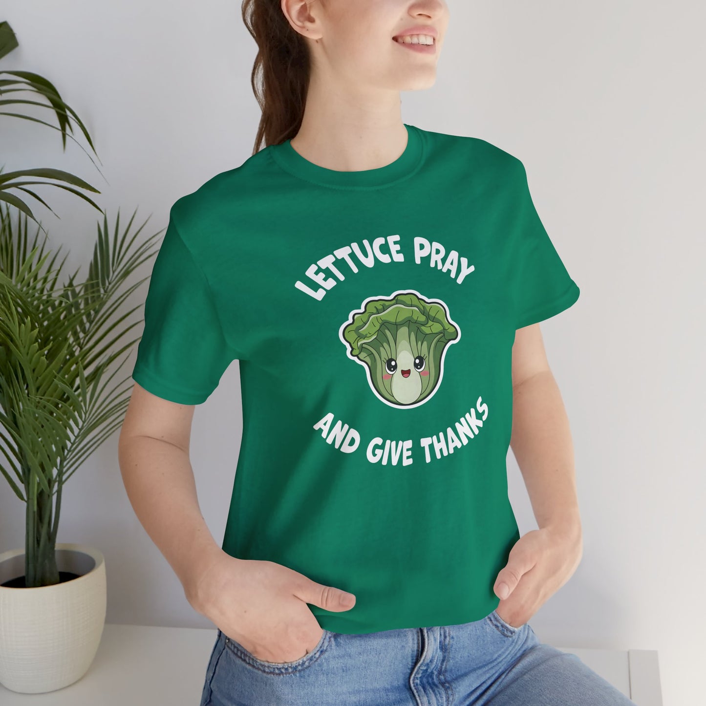"Lettuce Pray" Women's Jersey Short Sleeve Tee