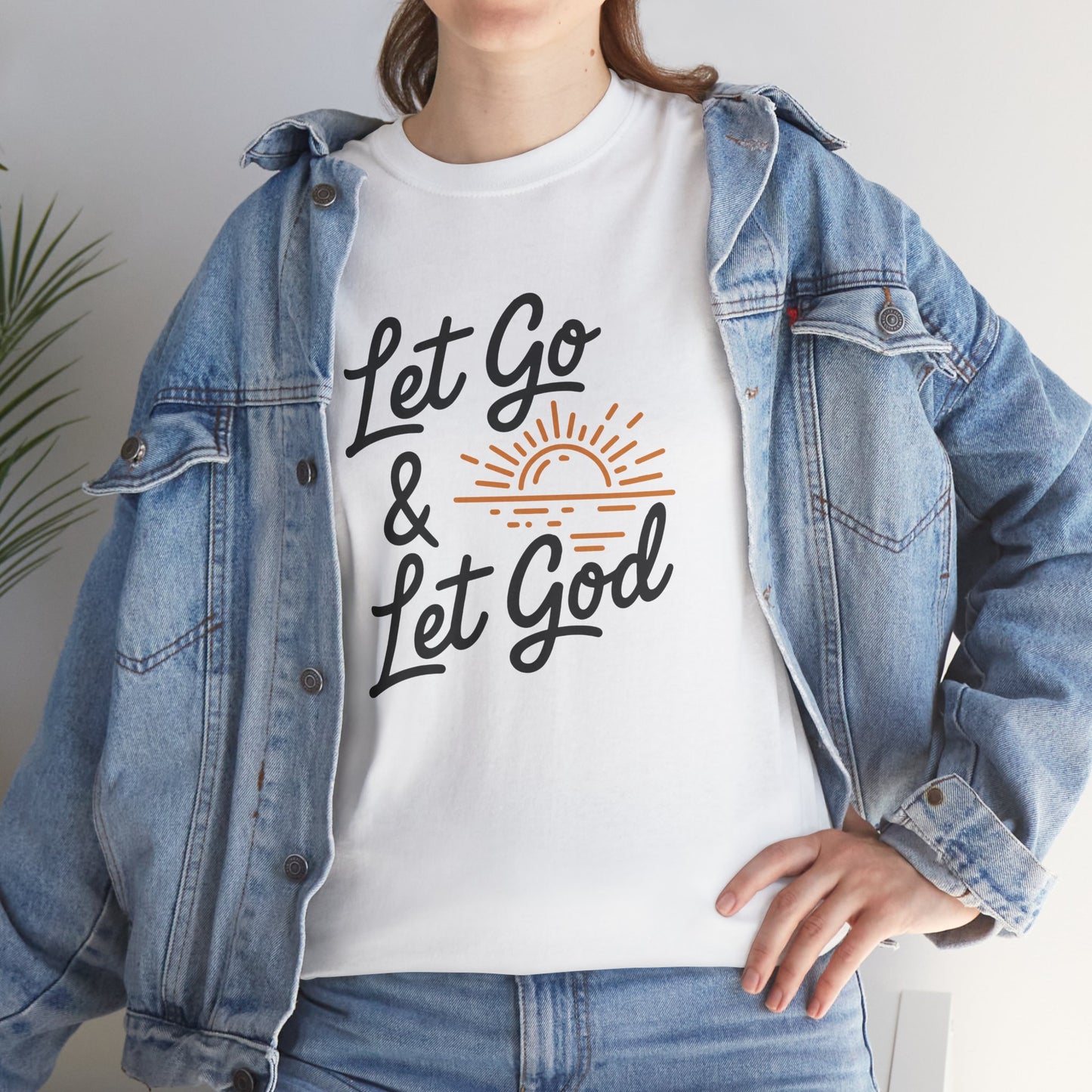 "Let Go & Let God" Unisex Heavy Cotton Tee