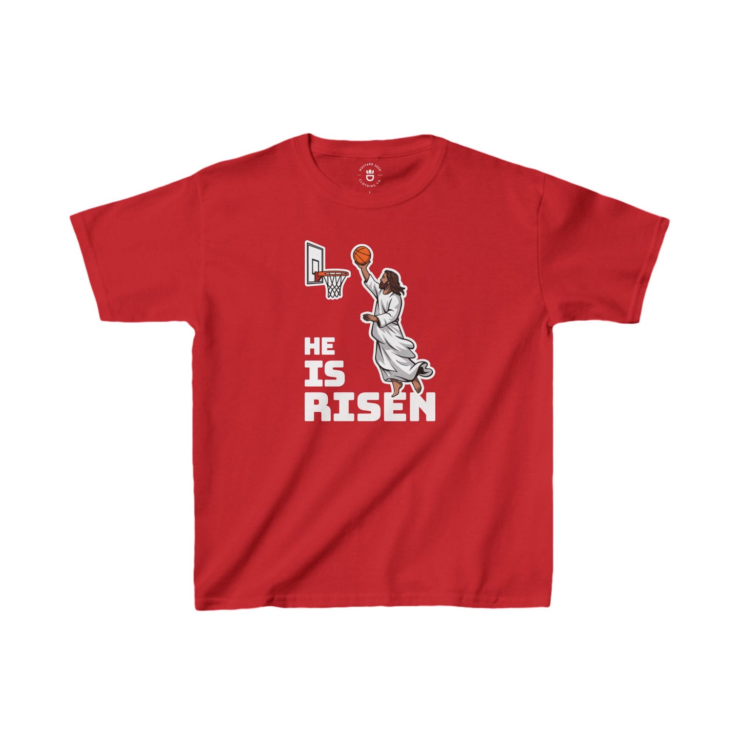 "He Is Risen" Kids Heavy Cotton™ Tee