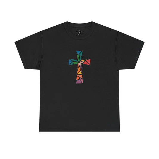 "Mosaic Cross" Unisex Heavy Cotton Tee