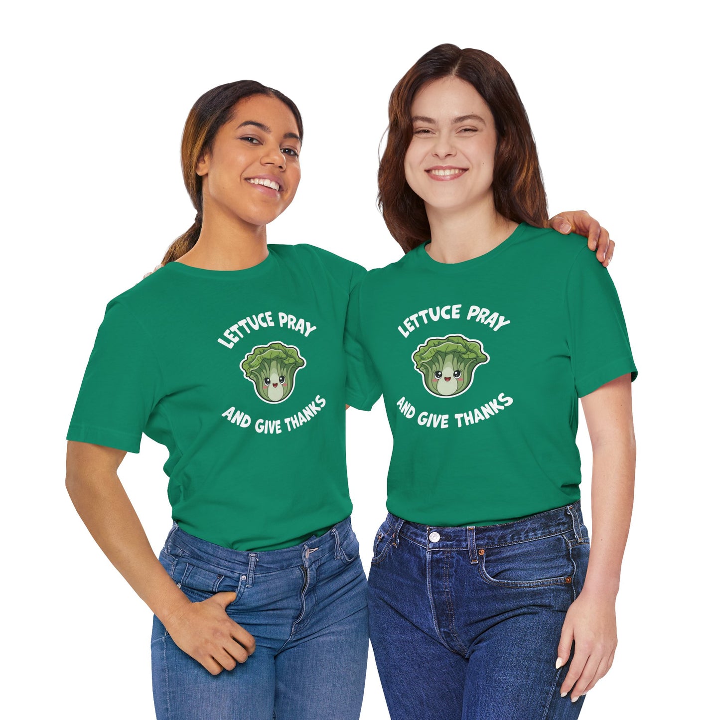 "Lettuce Pray" Women's Jersey Short Sleeve Tee