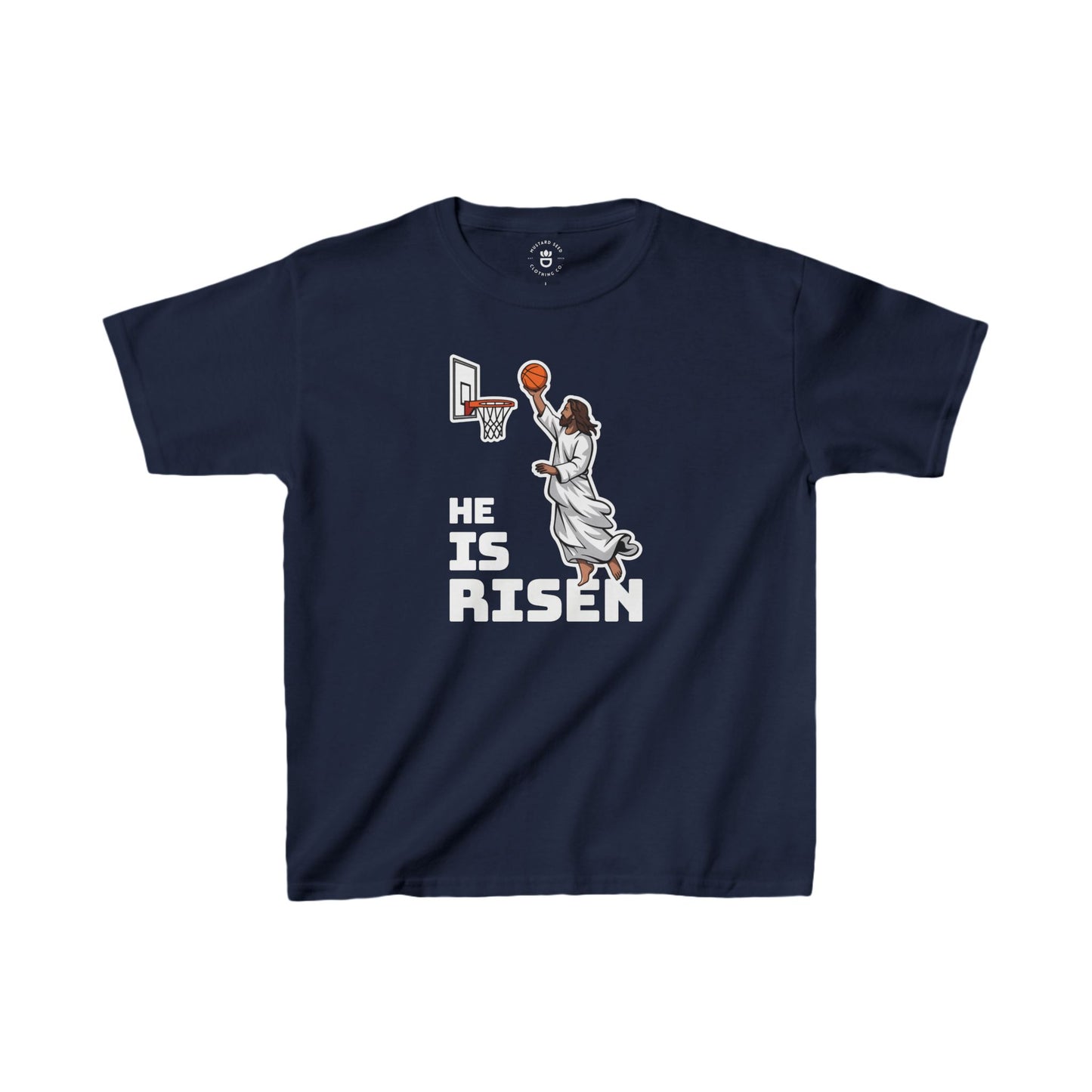 "He Is Risen" Kids Heavy Cotton™ Tee