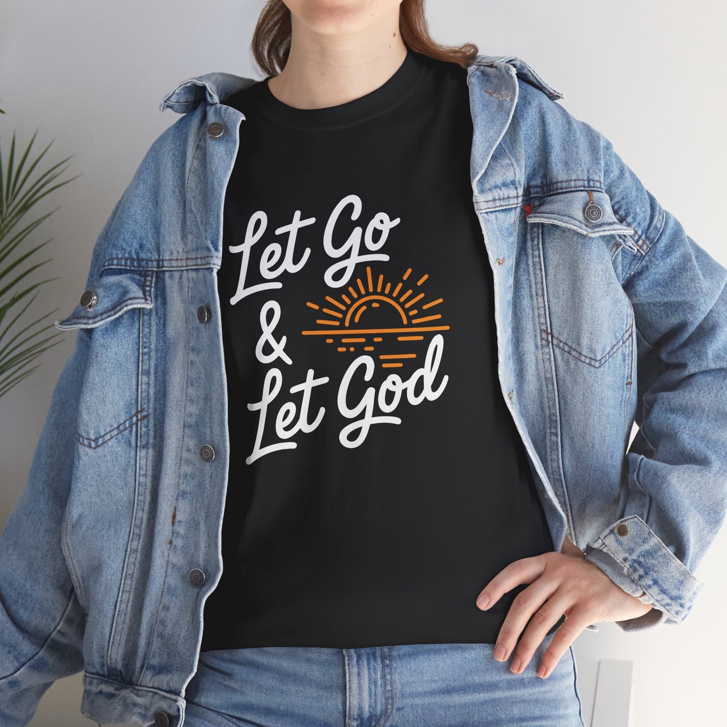 "Let Go & Let God" Unisex Heavy Cotton Tee