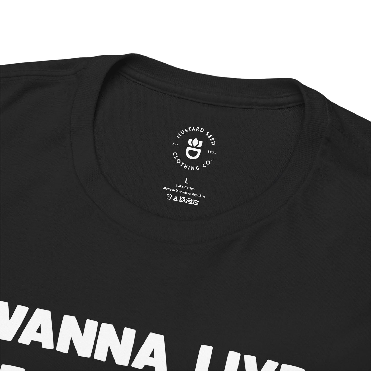 "Wanna Live Forever?" Unisex Heavy Cotton Tee