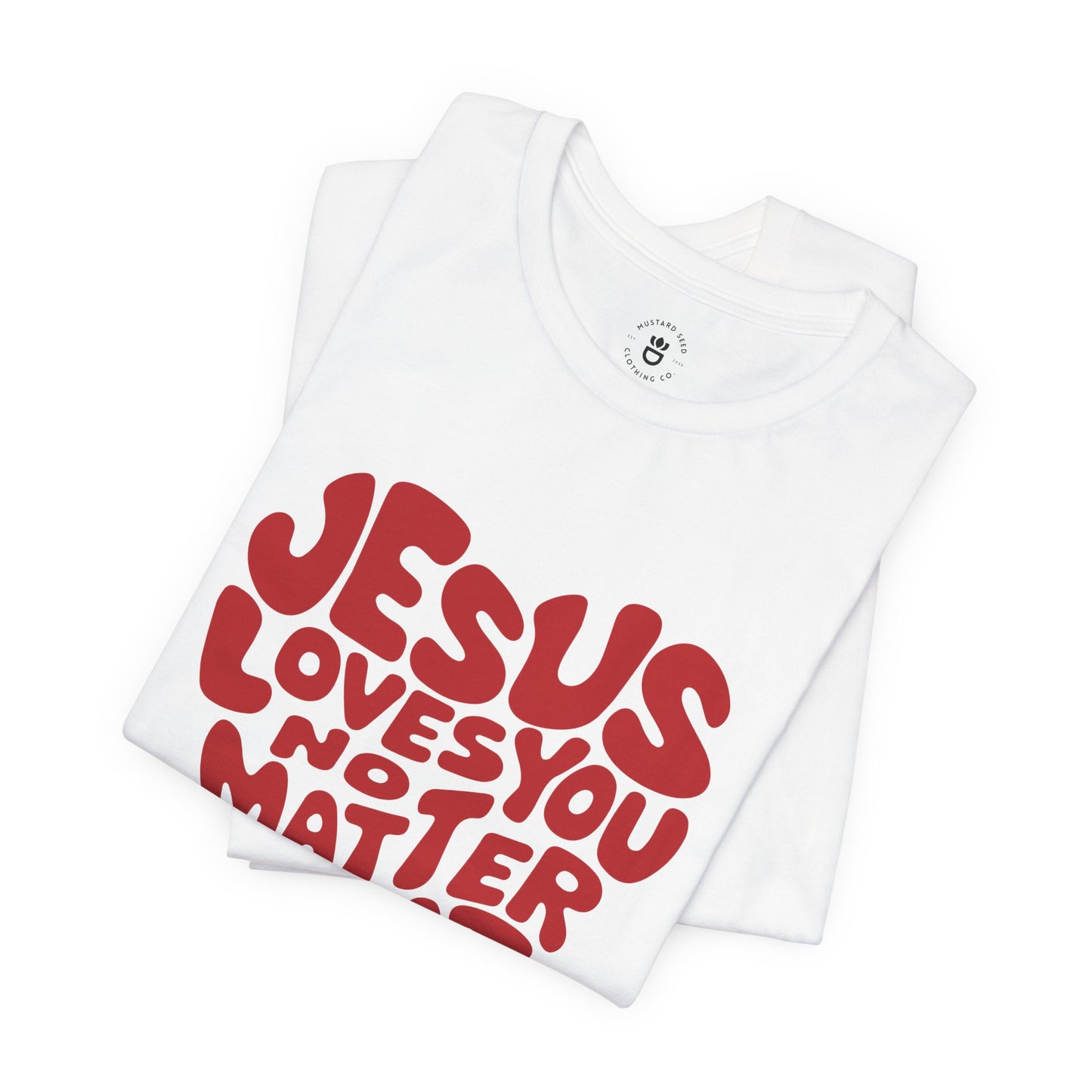 "Jesus Loves You" Women's Jersey Short Sleeve Tee