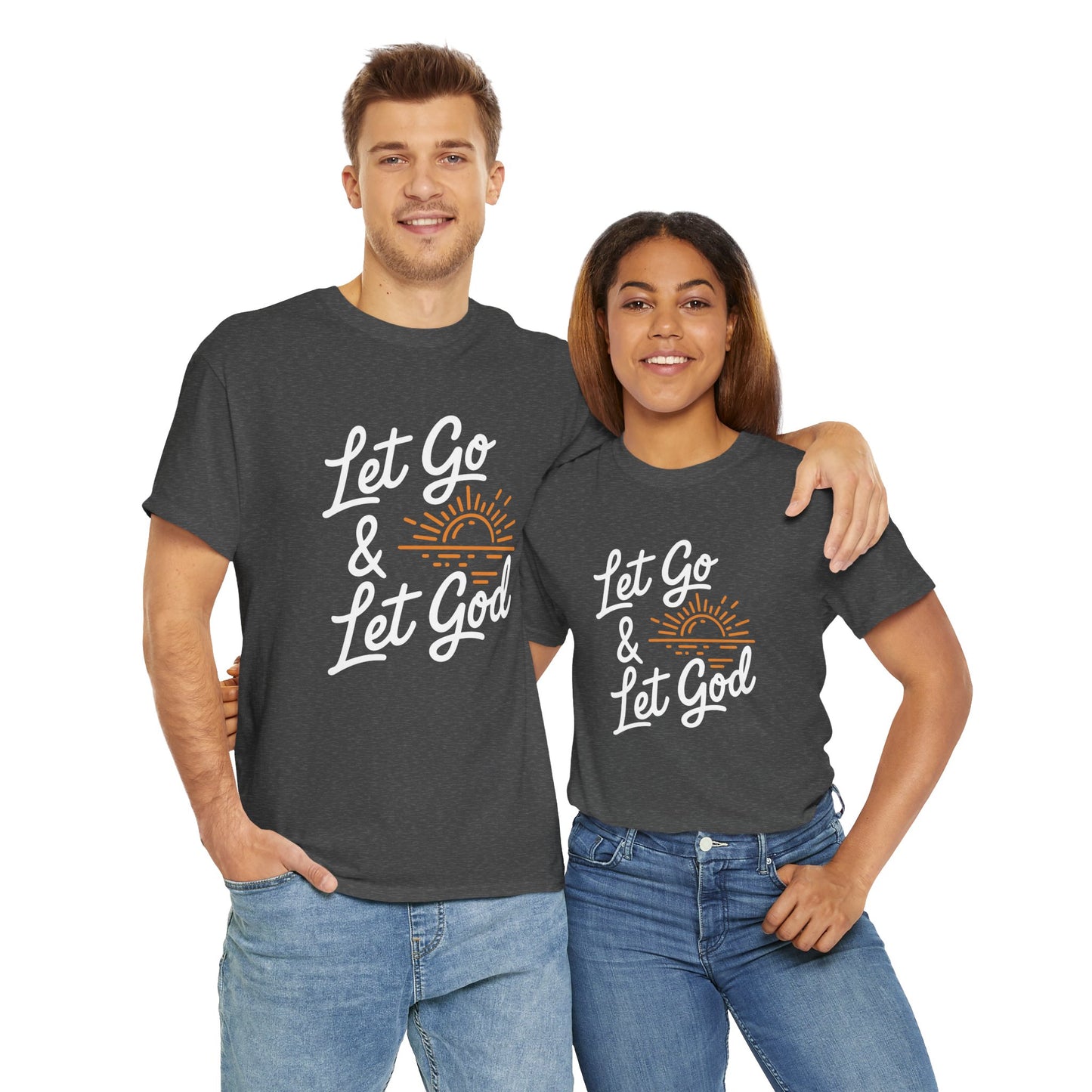 "Let Go & Let God" Unisex Heavy Cotton Tee