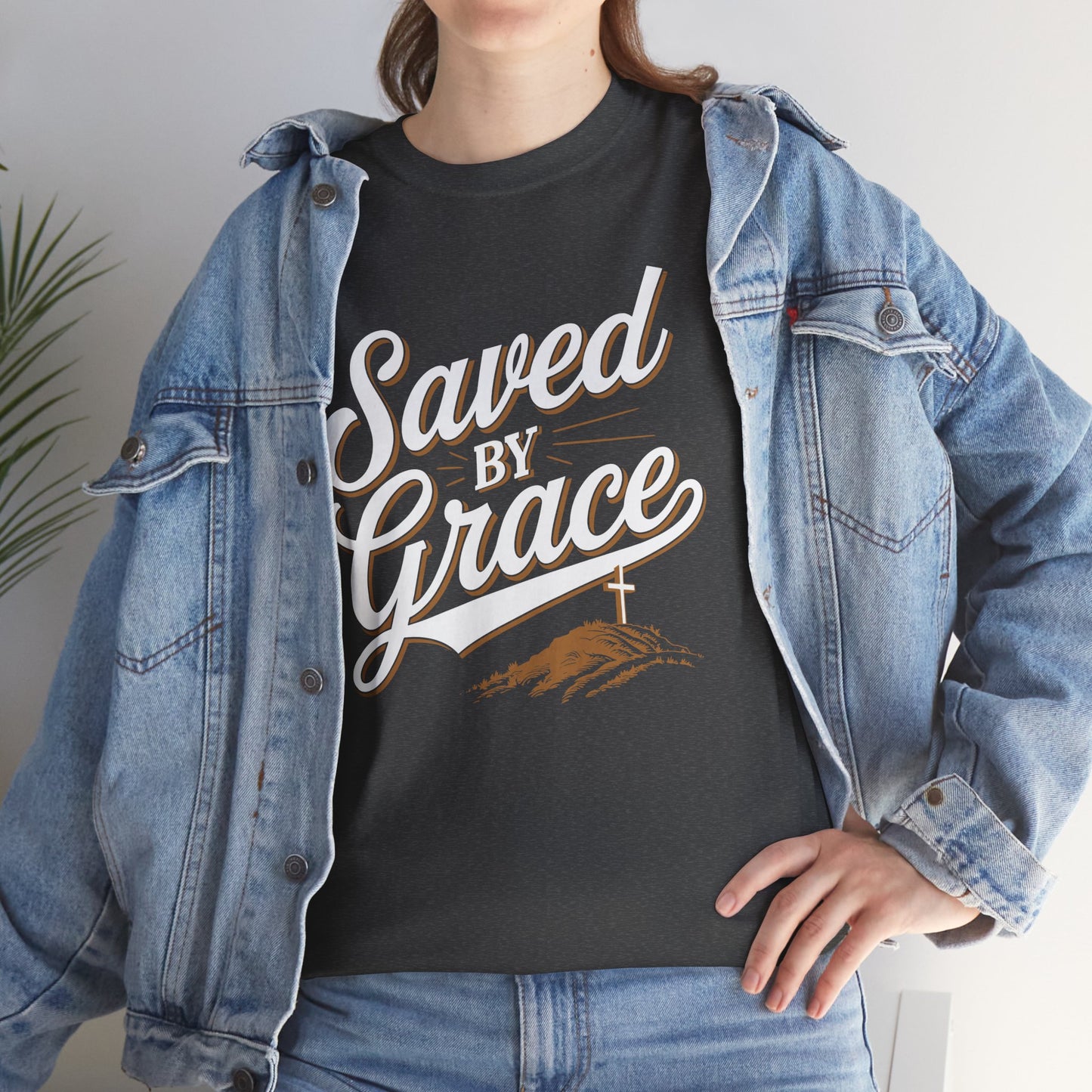 "Saved by Grace" Unisex Heavy Cotton Tee