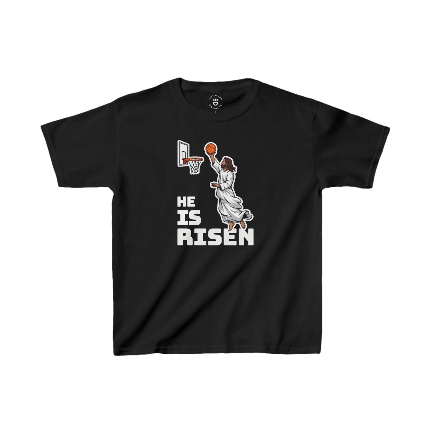 "He Is Risen" Kids Heavy Cotton™ Tee