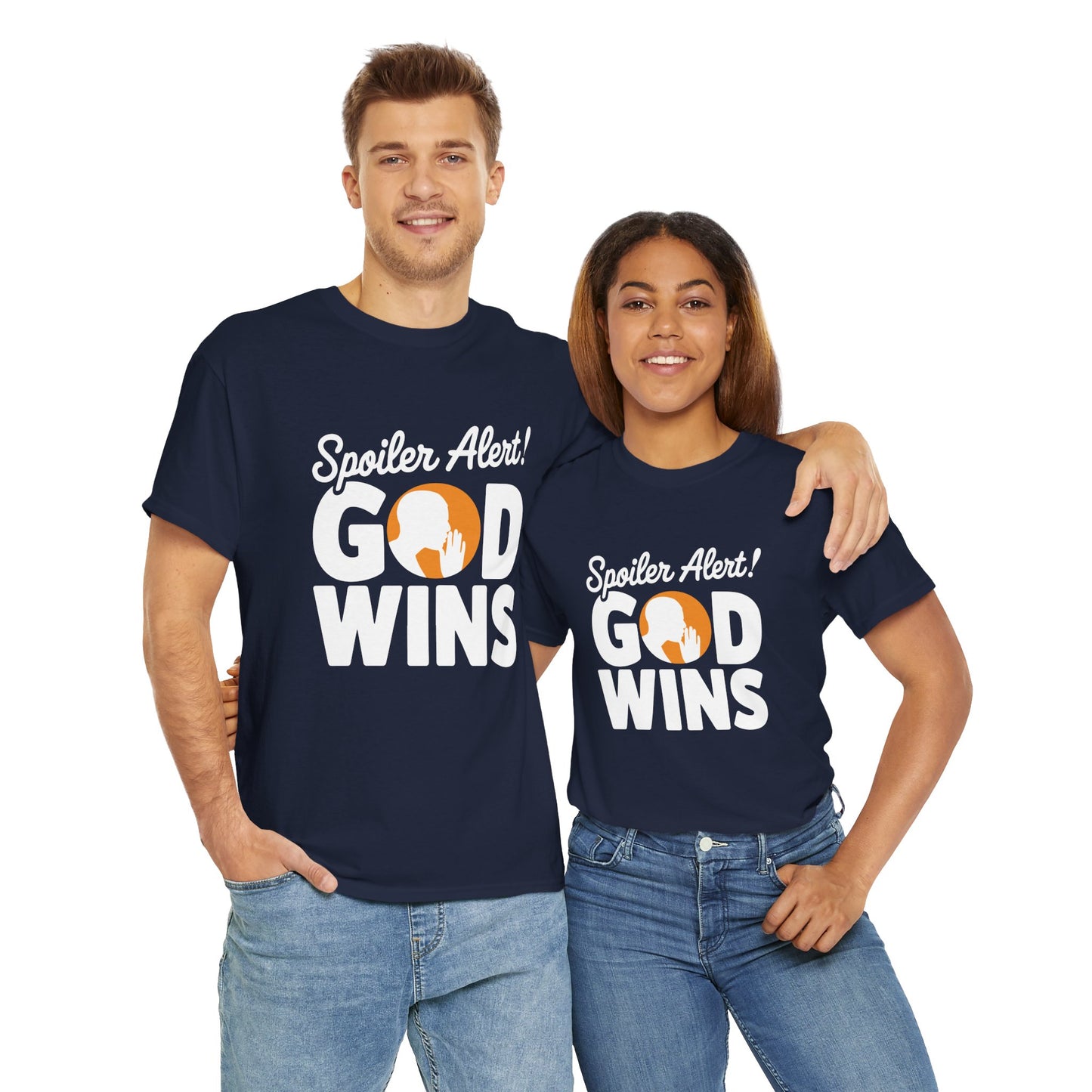 "God Wins" Unisex Heavy Cotton Tee