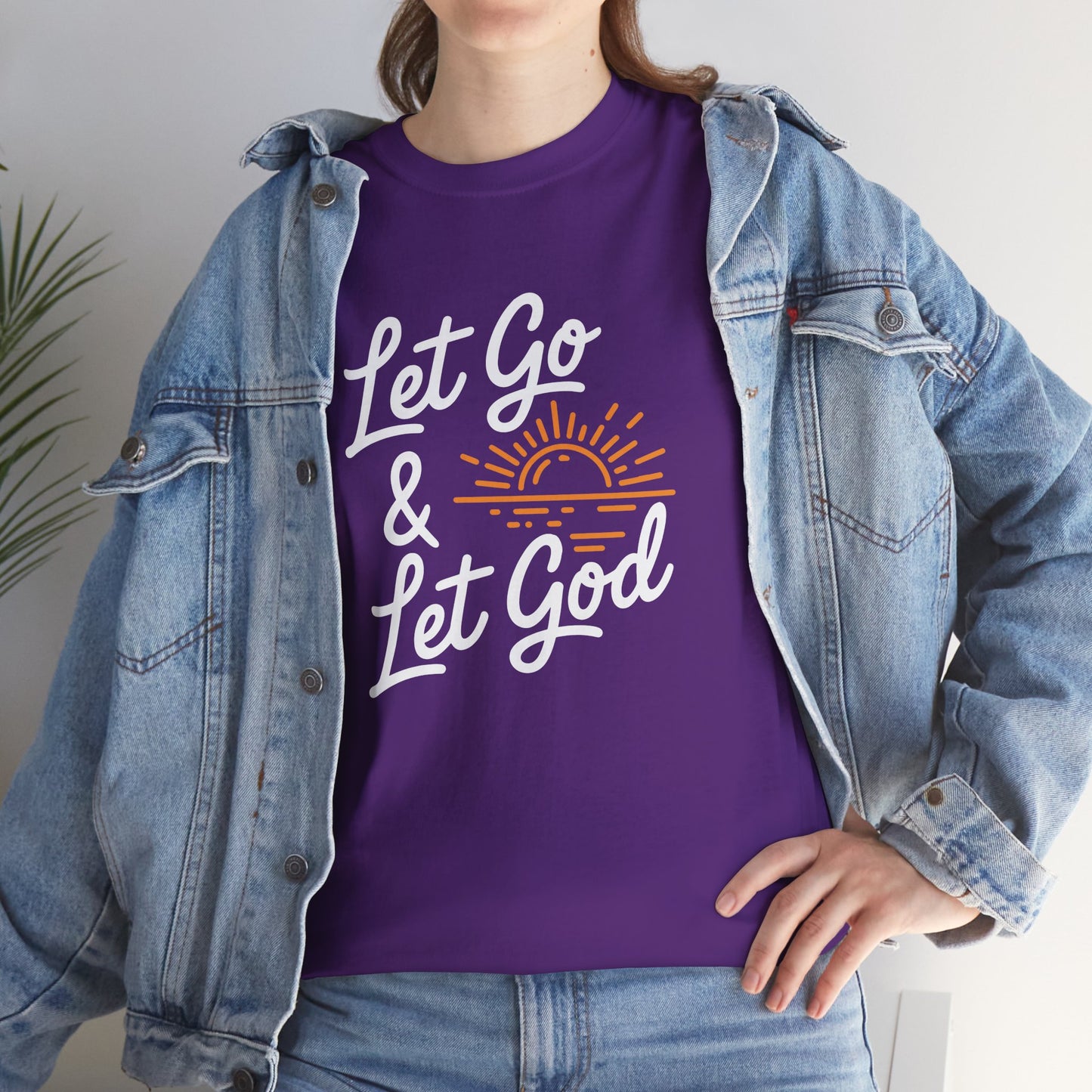 "Let Go & Let God" Unisex Heavy Cotton Tee