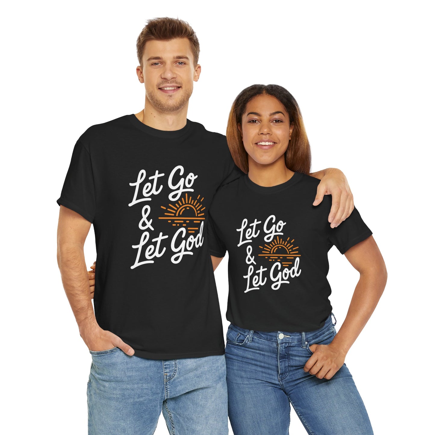 "Let Go & Let God" Unisex Heavy Cotton Tee