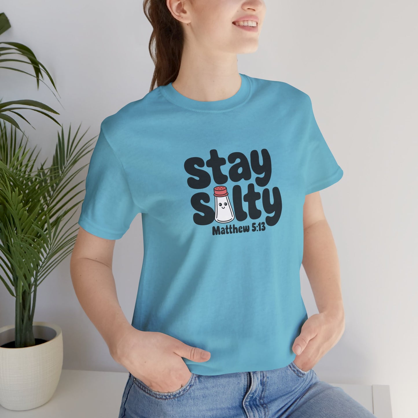 "Stay Salty" Women's Jersey Short Sleeve Tee