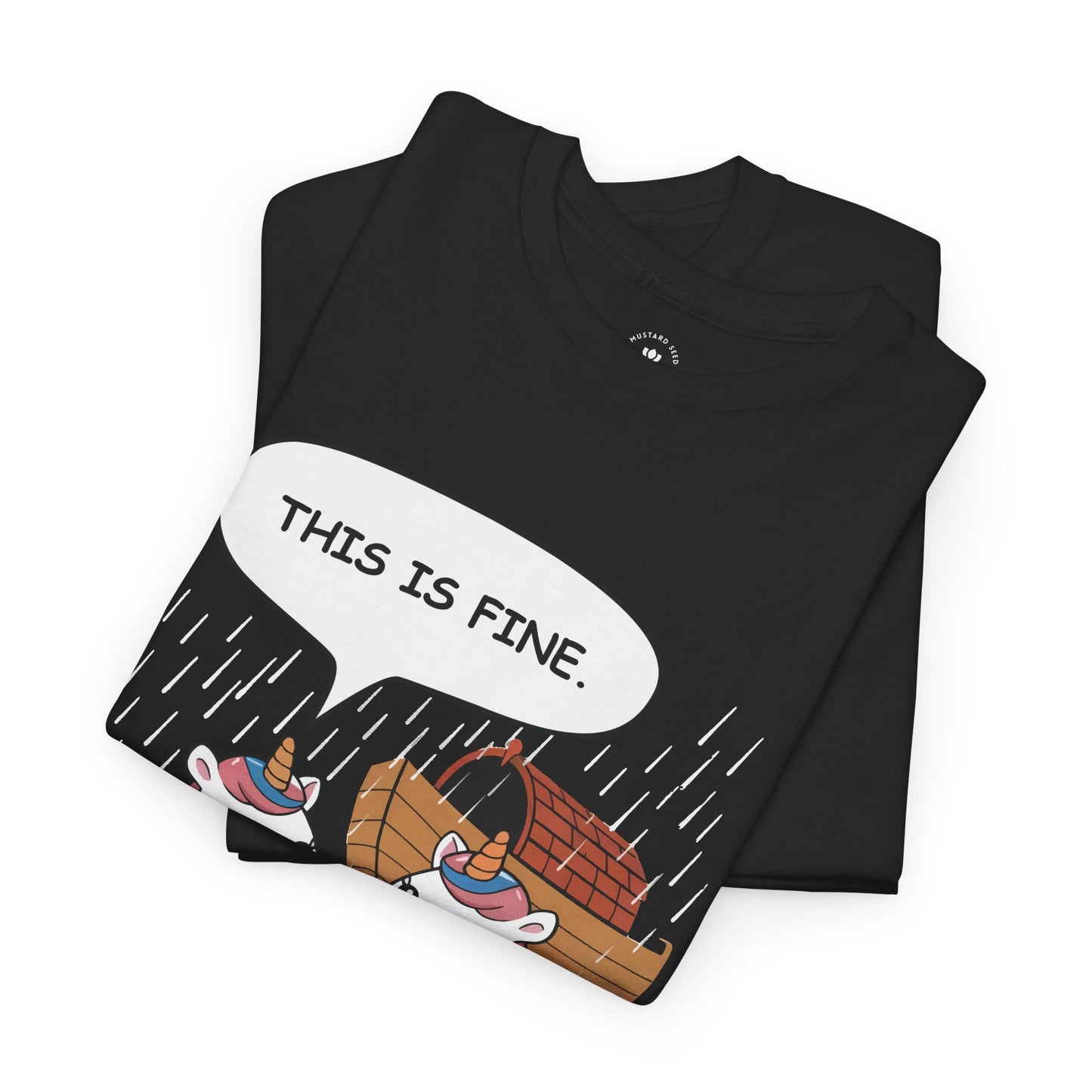 "This Is Fine" Unisex Heavy Cotton Tee