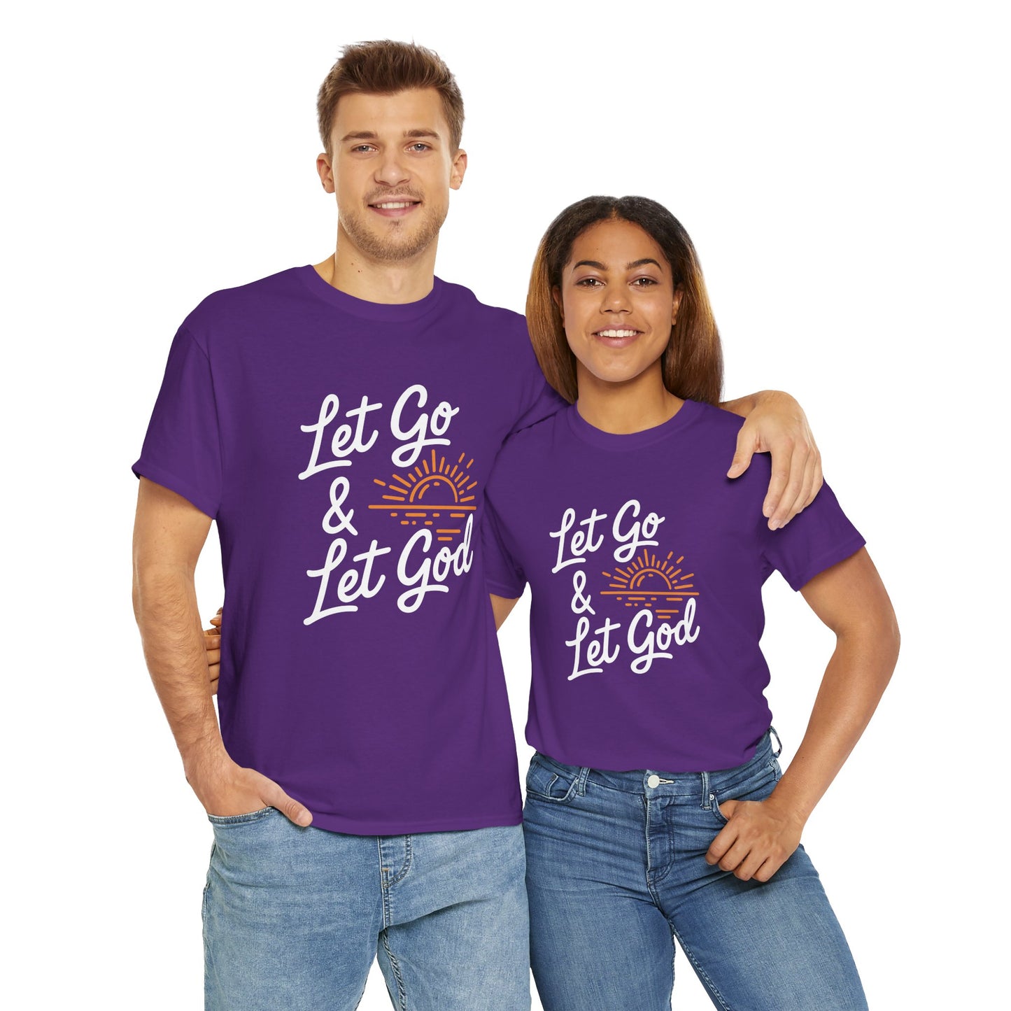 "Let Go & Let God" Unisex Heavy Cotton Tee