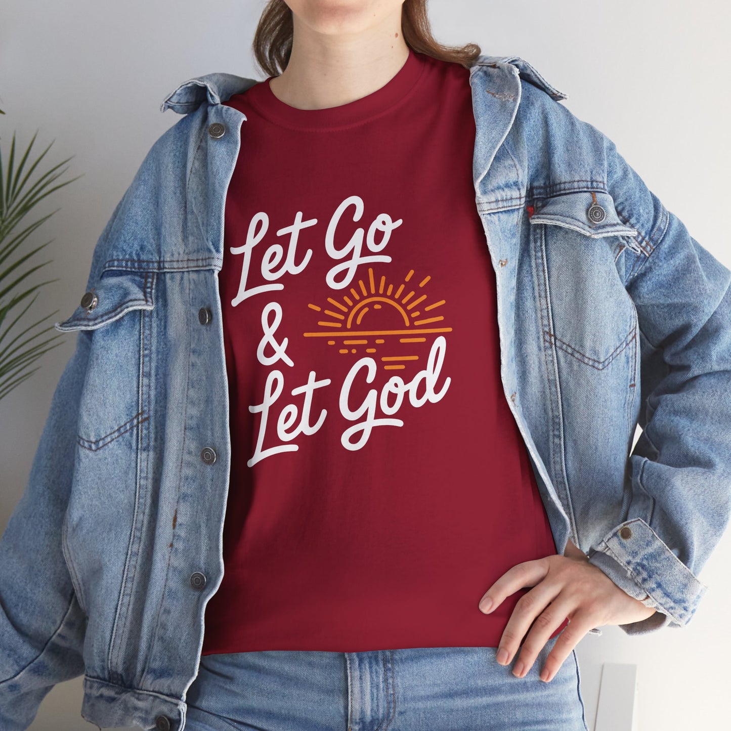 "Let Go & Let God" Unisex Heavy Cotton Tee