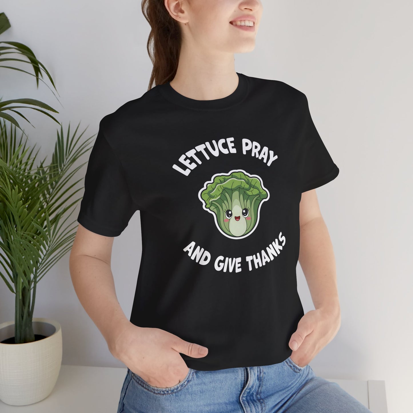 "Lettuce Pray" Women's Jersey Short Sleeve Tee