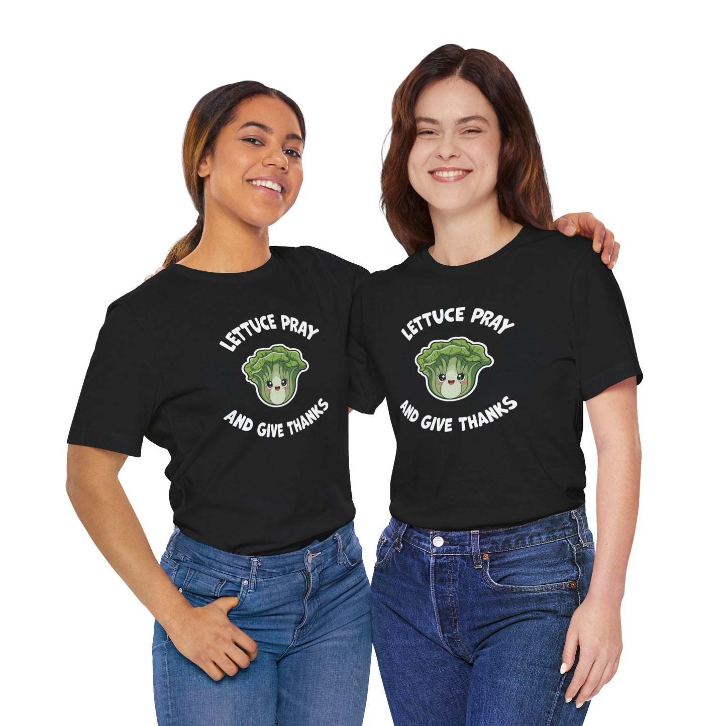 "Lettuce Pray" Women's Jersey Short Sleeve Tee