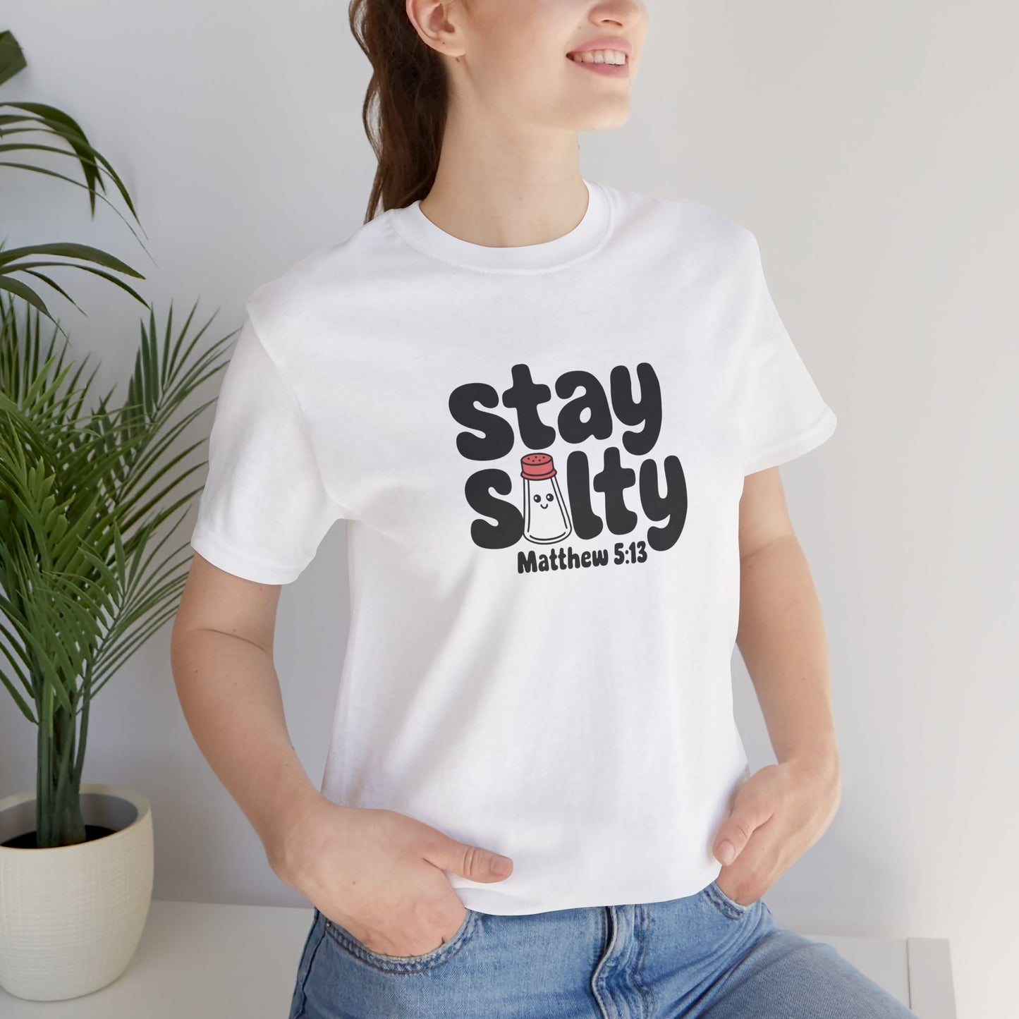 "Stay Salty" Women's Jersey Short Sleeve Tee