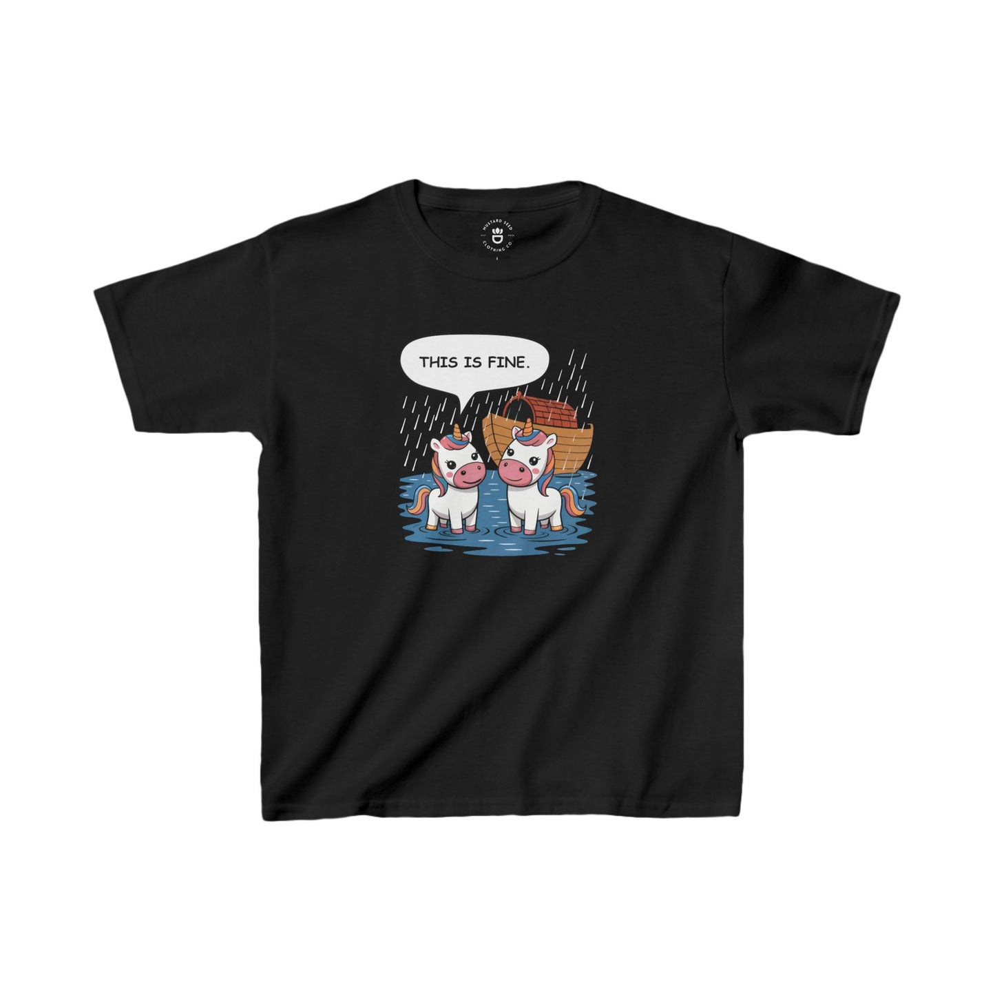 "This Is Fine" Kids Heavy Cotton™ Tee