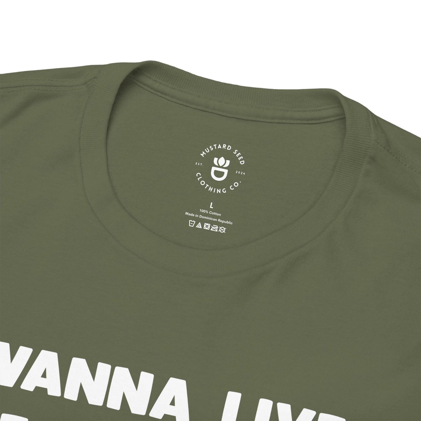 "Wanna Live Forever?" Unisex Heavy Cotton Tee