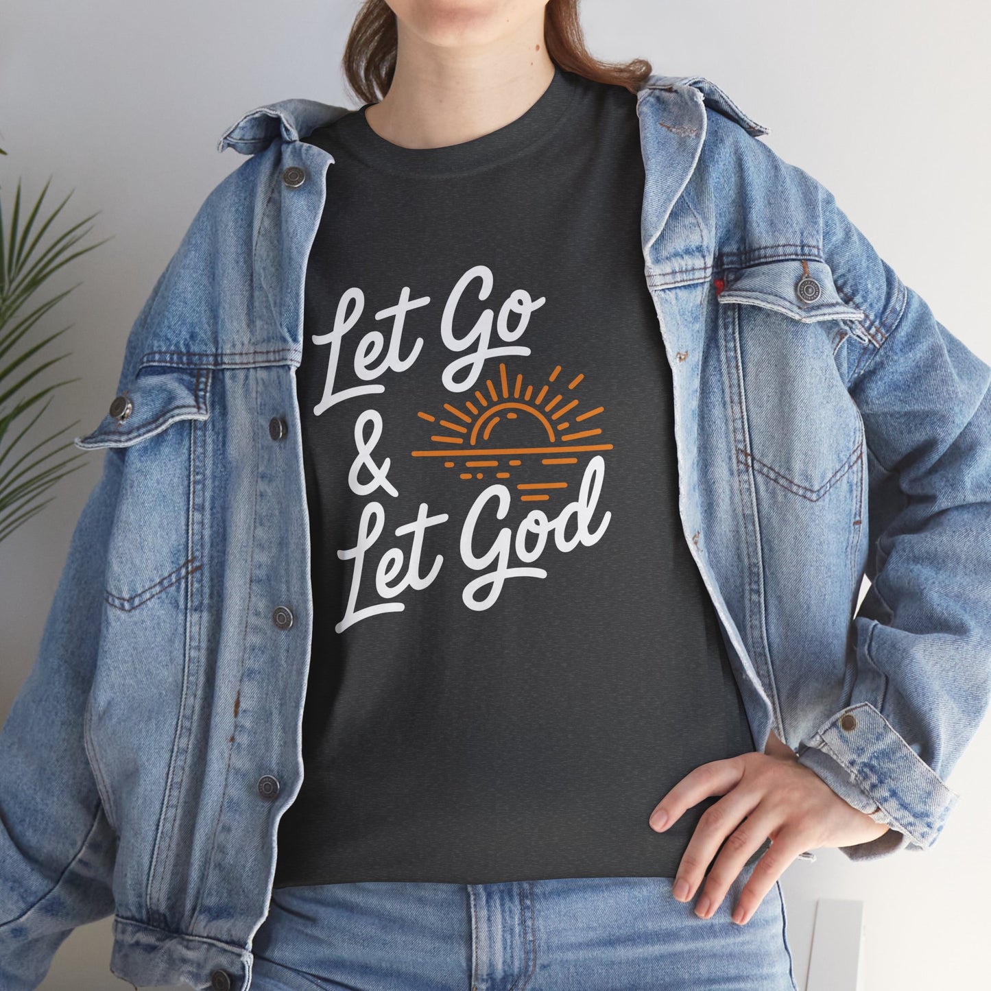 "Let Go & Let God" Unisex Heavy Cotton Tee