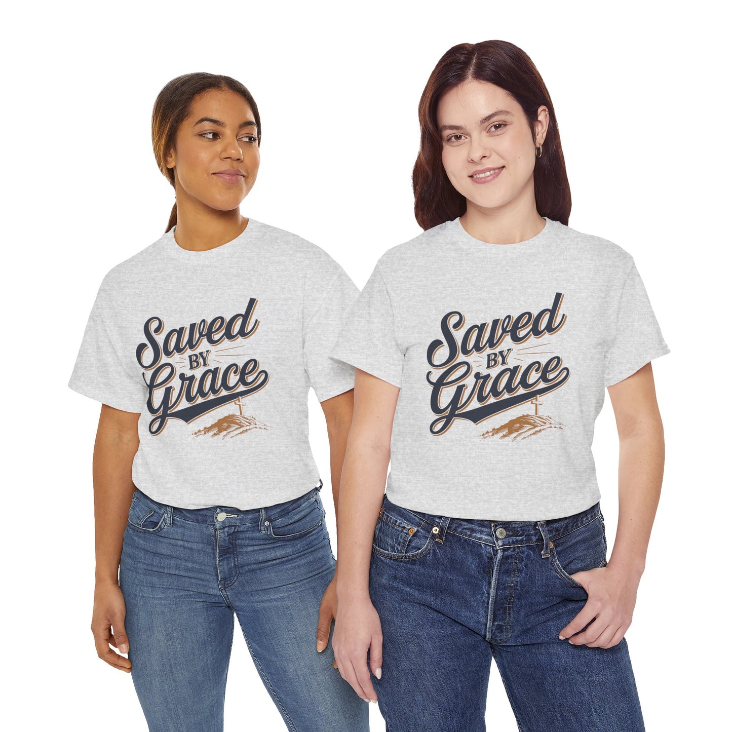 "Saved by Grace" Unisex Heavy Cotton Tee