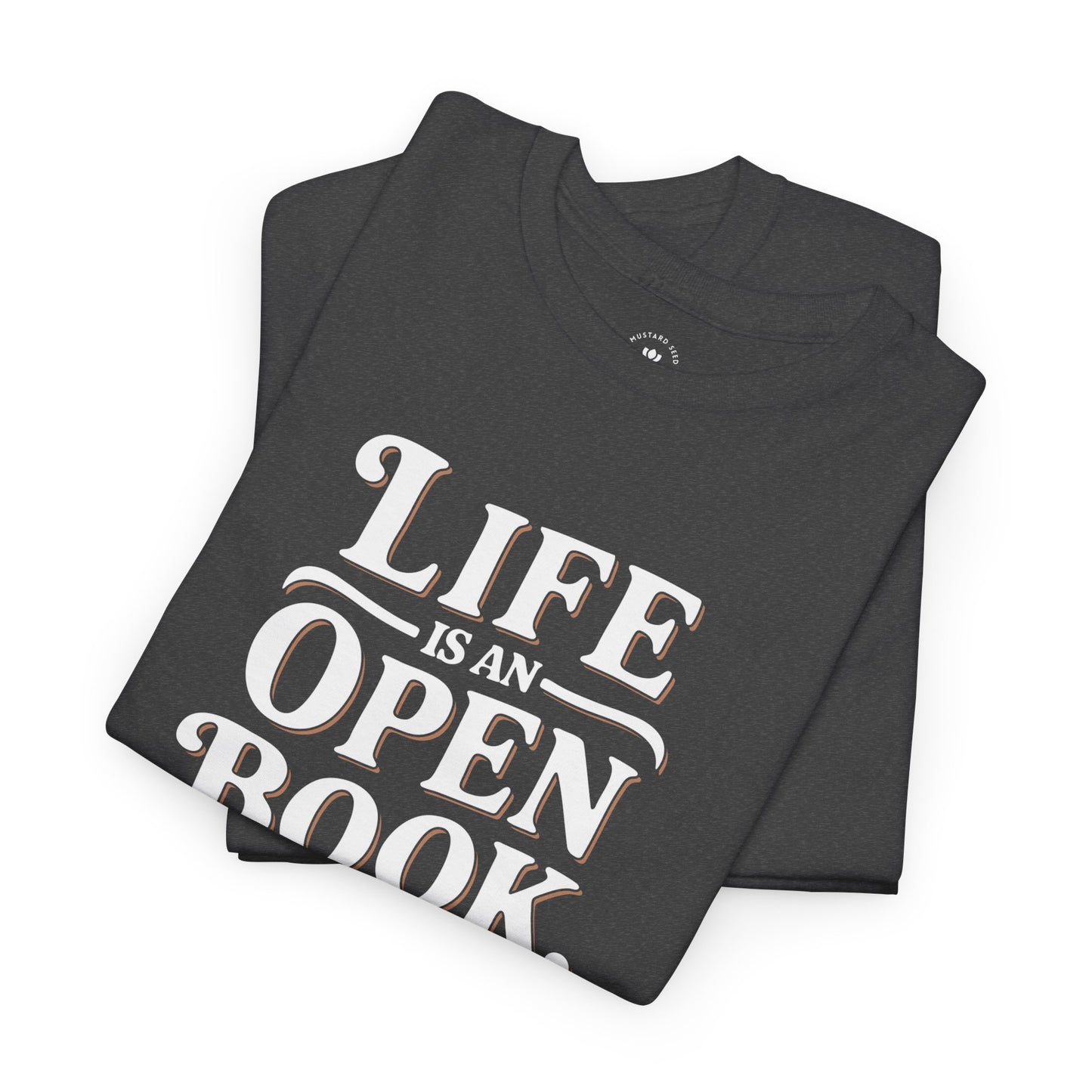 "Open Book Test" Unisex Heavy Cotton Tee