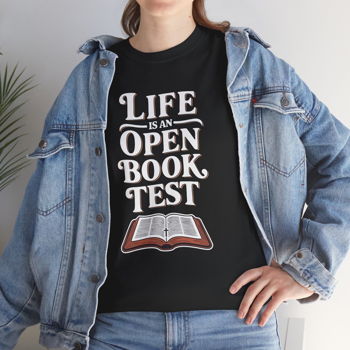 "Open Book Test" Unisex Heavy Cotton Tee