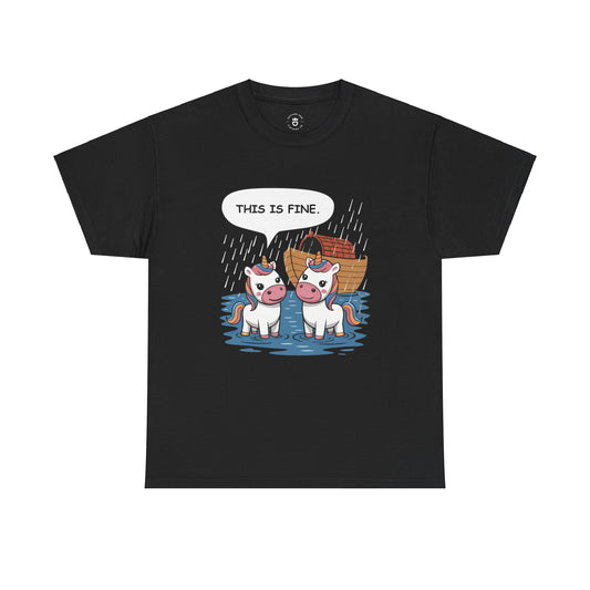 "This Is Fine" Unisex Heavy Cotton Tee