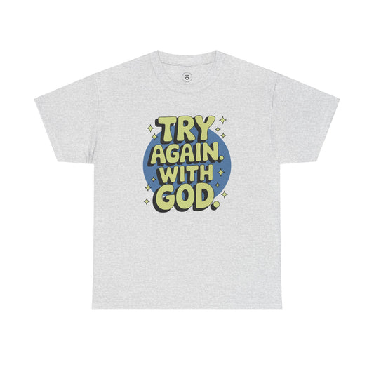 "Try Again" Unisex Heavy Cotton Tee