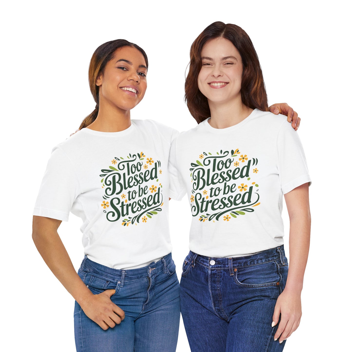 "Too Blessed" Women's Jersey Short Sleeve Tee