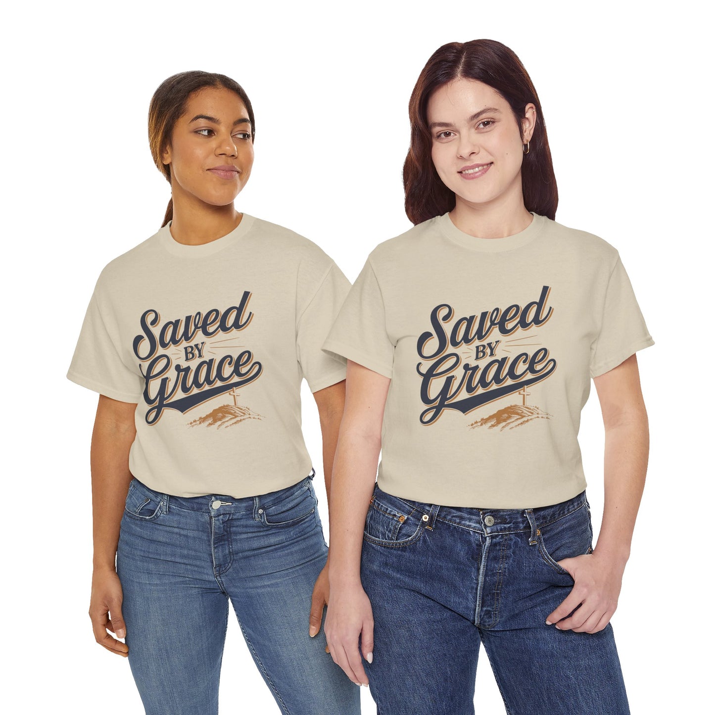 "Saved by Grace" Unisex Heavy Cotton Tee