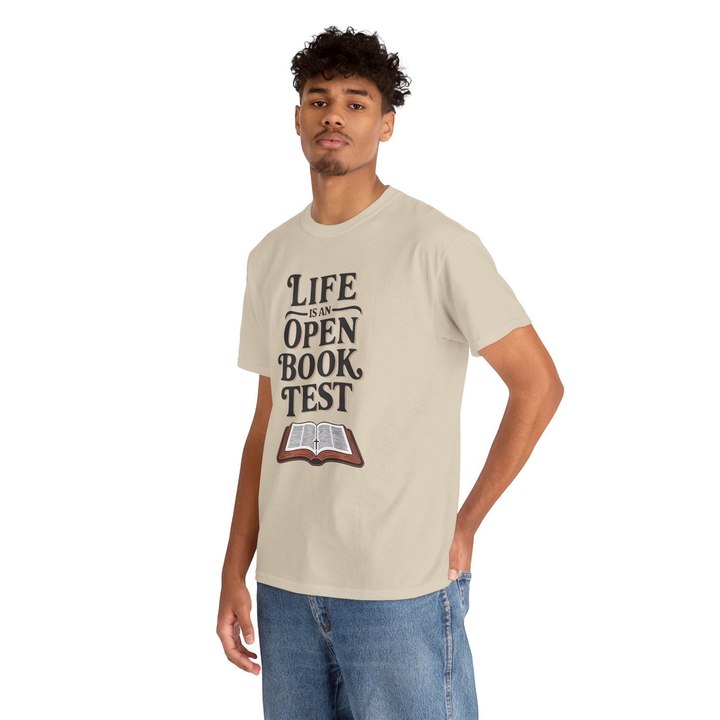 "Open Book Test" Unisex Heavy Cotton Tee