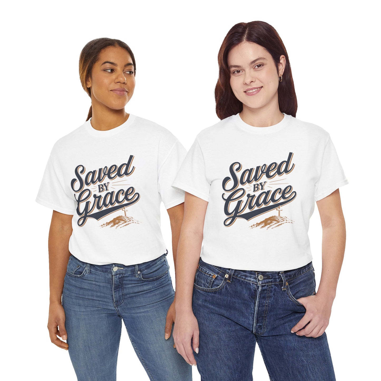 "Saved by Grace" Unisex Heavy Cotton Tee