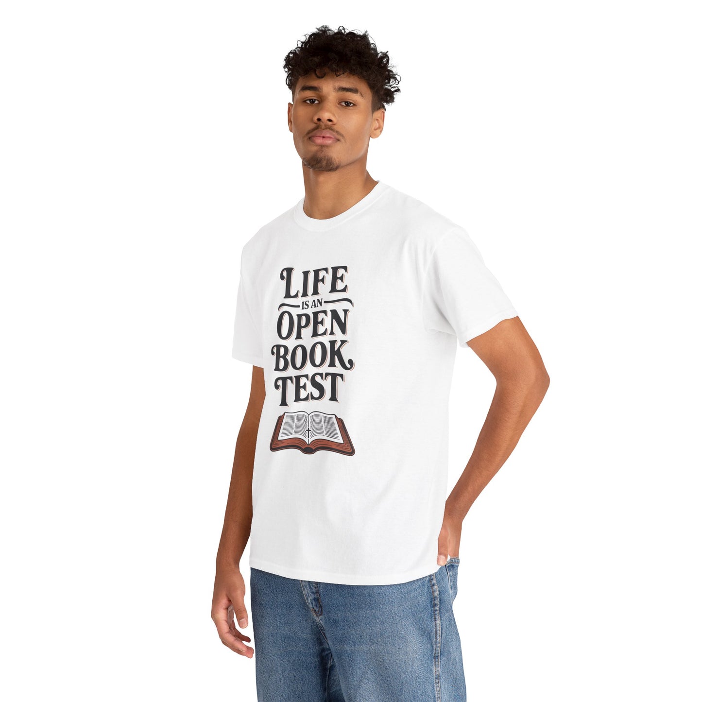 "Open Book Test" Unisex Heavy Cotton Tee