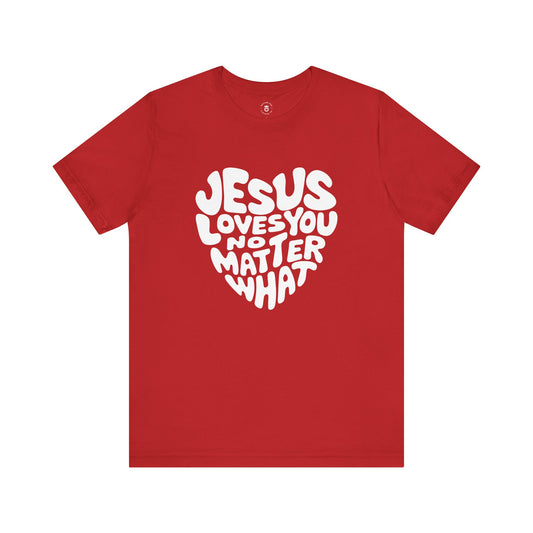 "Jesus Loves You" Women's Jersey Short Sleeve Tee