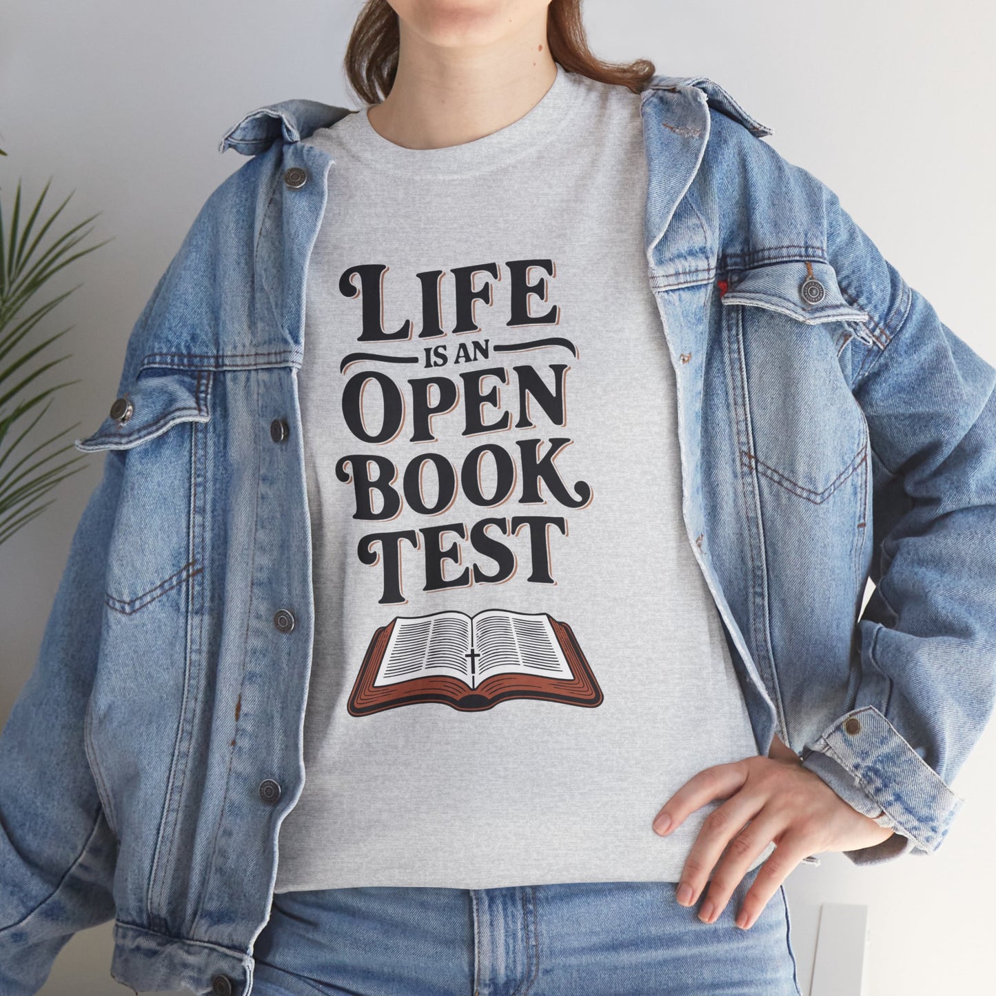 "Open Book Test" Unisex Heavy Cotton Tee