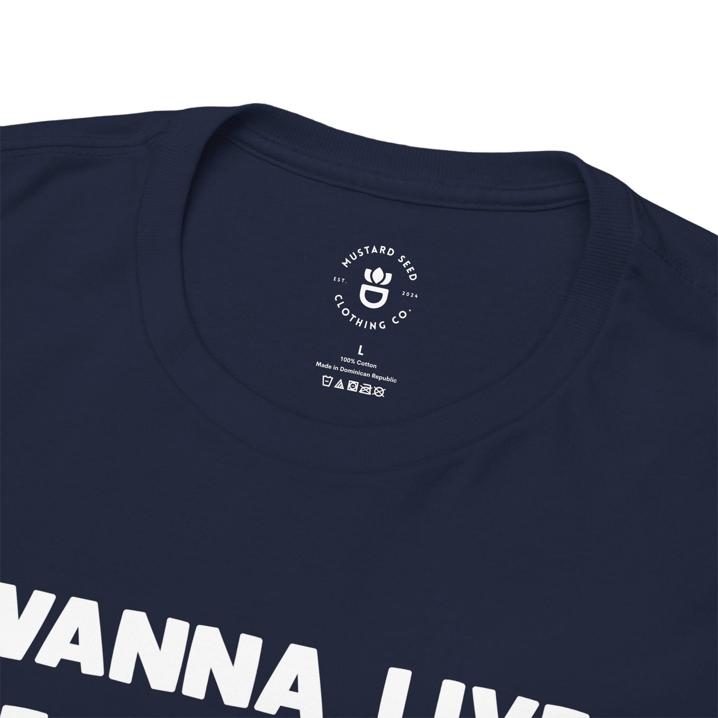 "Wanna Live Forever?" Unisex Heavy Cotton Tee
