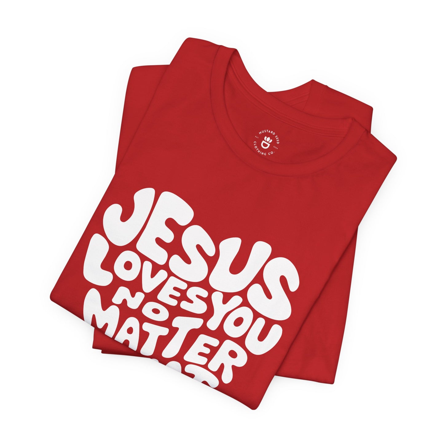 "Jesus Loves You" Women's Jersey Short Sleeve Tee