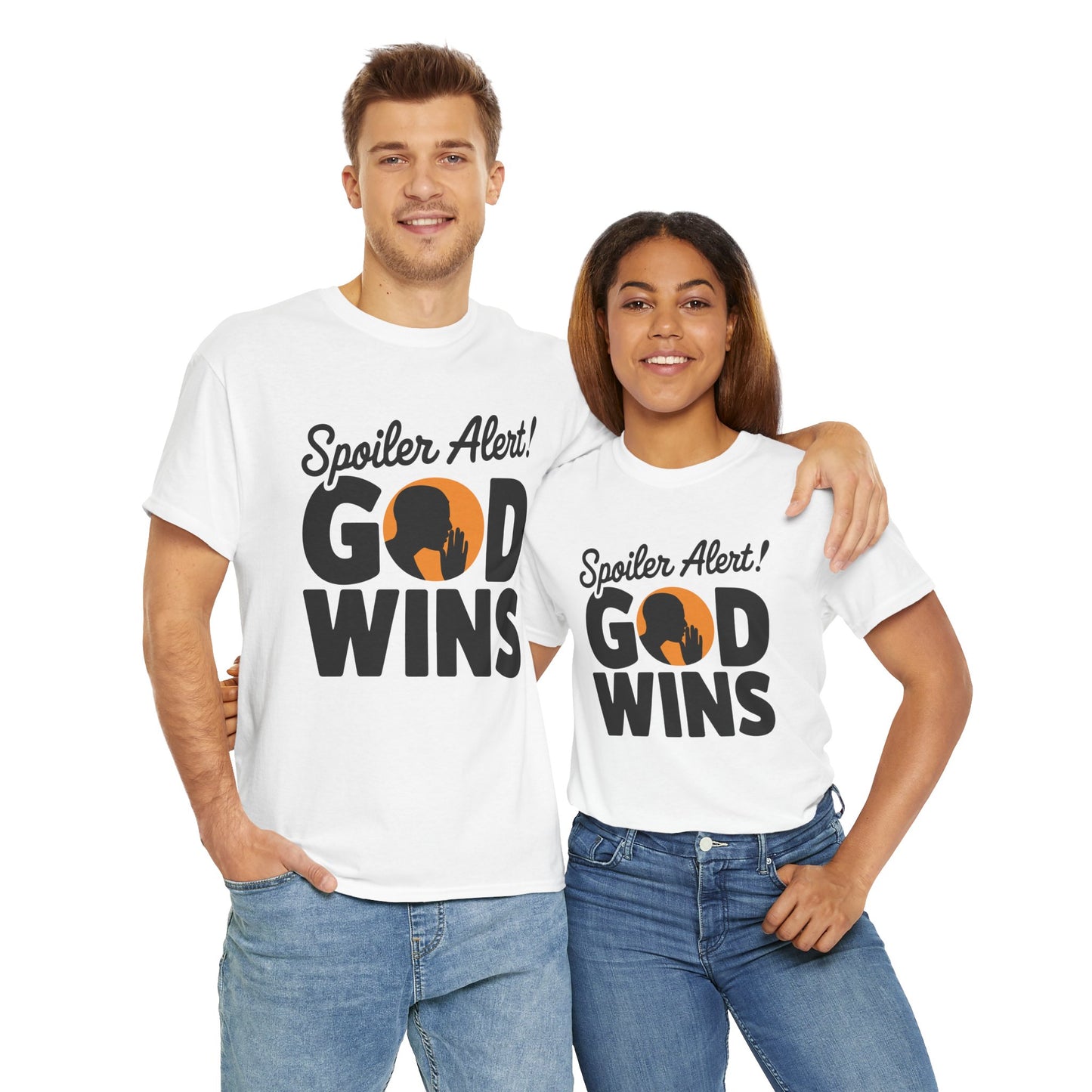 "God Wins" Unisex Heavy Cotton Tee