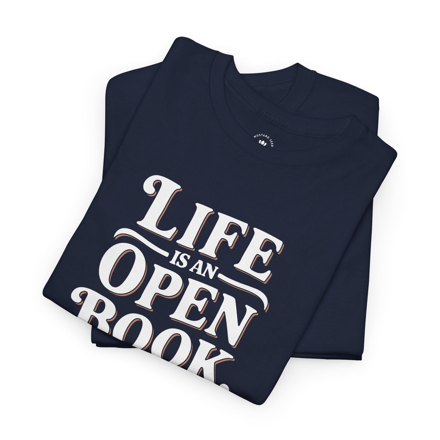 "Open Book Test" Unisex Heavy Cotton Tee