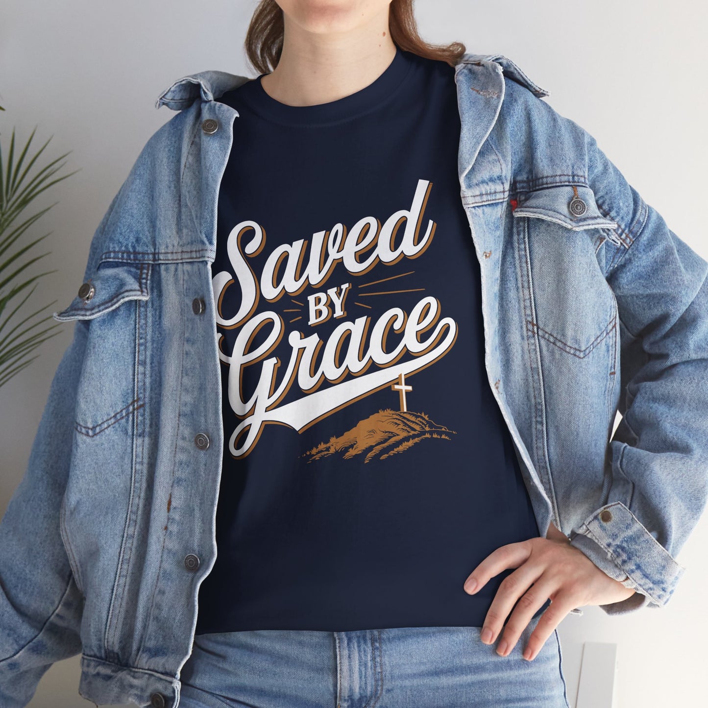 "Saved by Grace" Unisex Heavy Cotton Tee