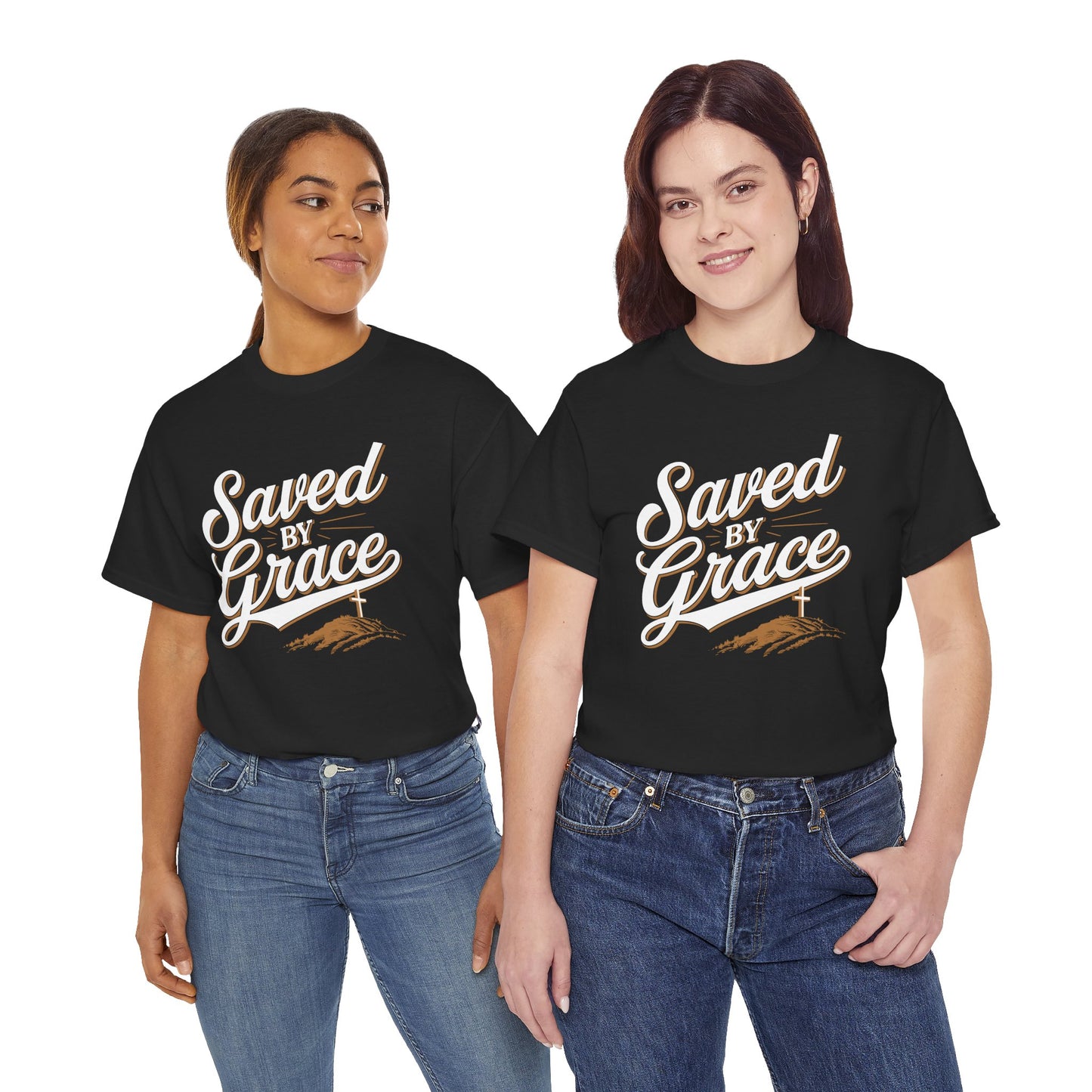 "Saved by Grace" Unisex Heavy Cotton Tee