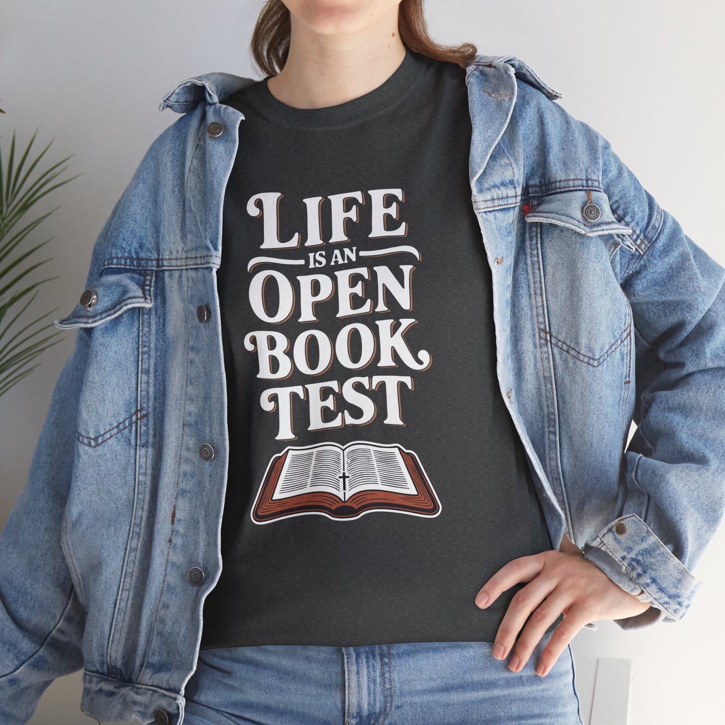 "Open Book Test" Unisex Heavy Cotton Tee