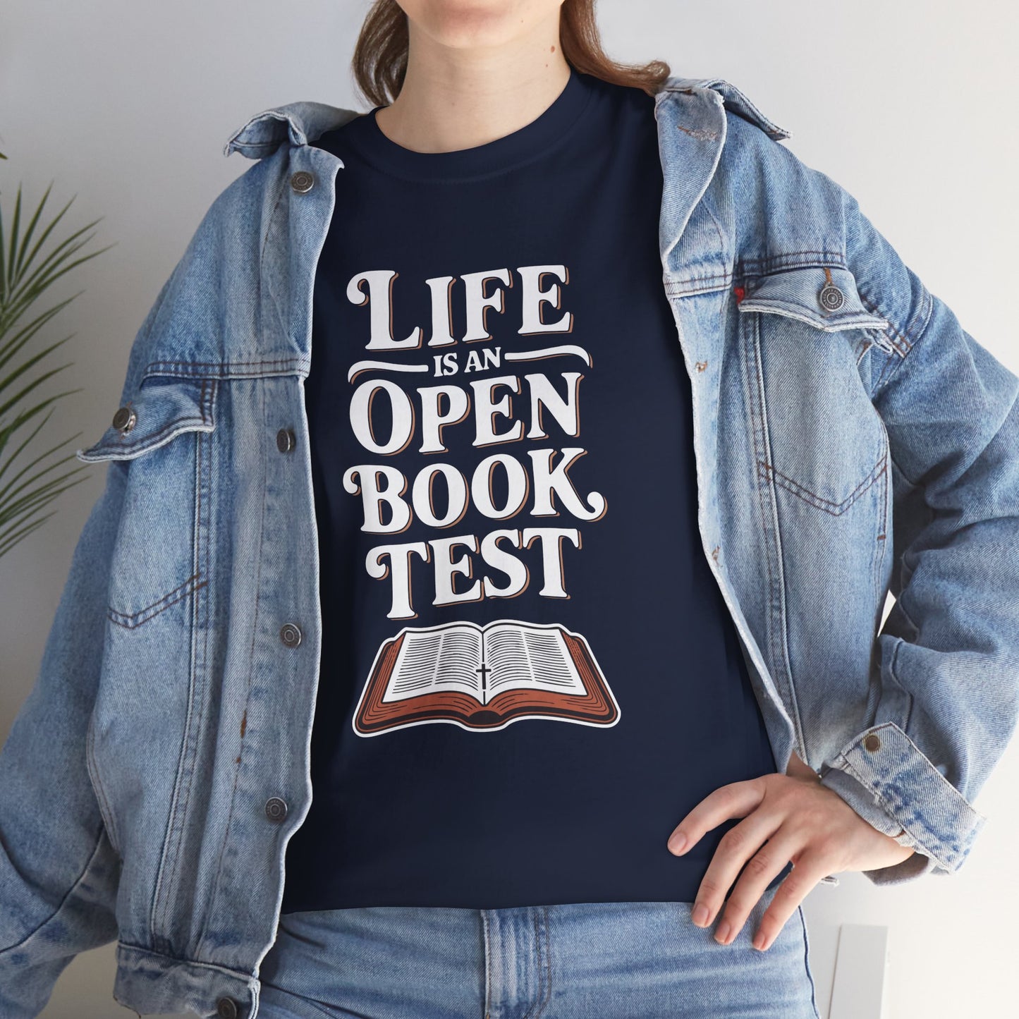 "Open Book Test" Unisex Heavy Cotton Tee