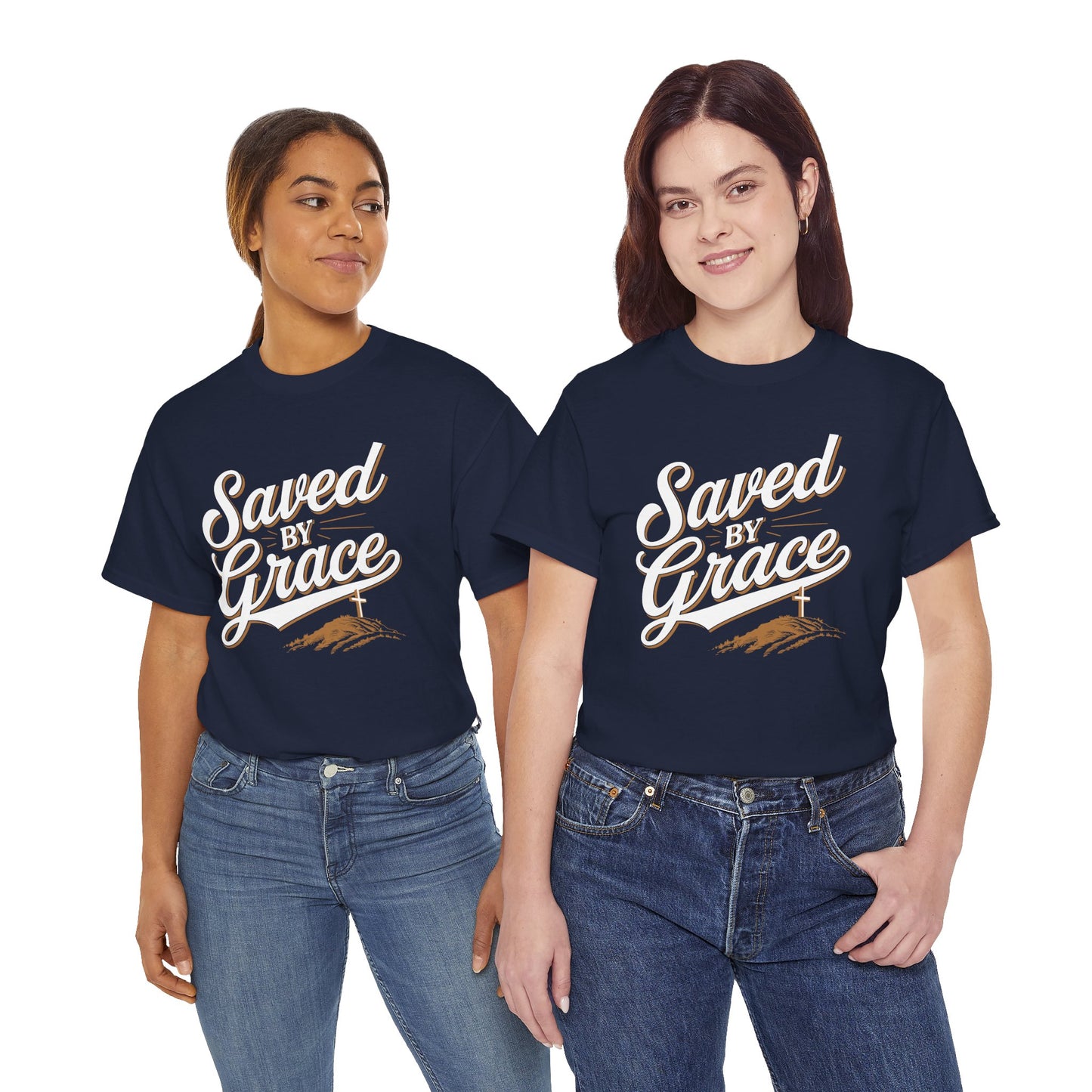 "Saved by Grace" Unisex Heavy Cotton Tee