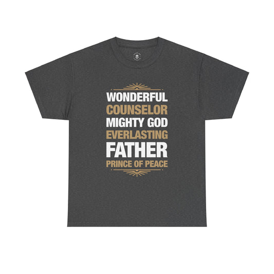"Titles of Christ" Unisex Heavy Cotton Tee